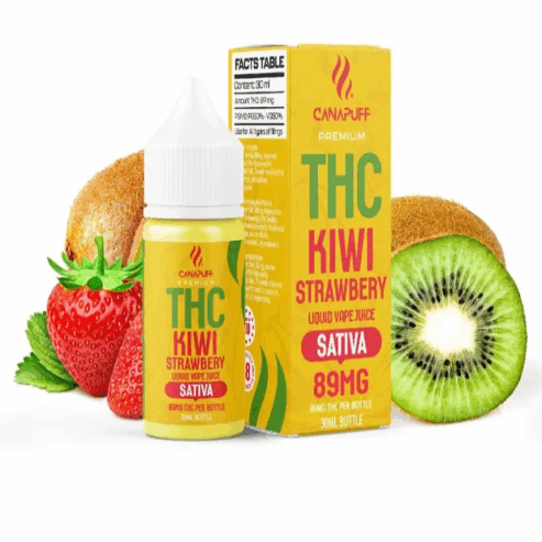 THC Liquid 89mg – Kiwi Strawbe