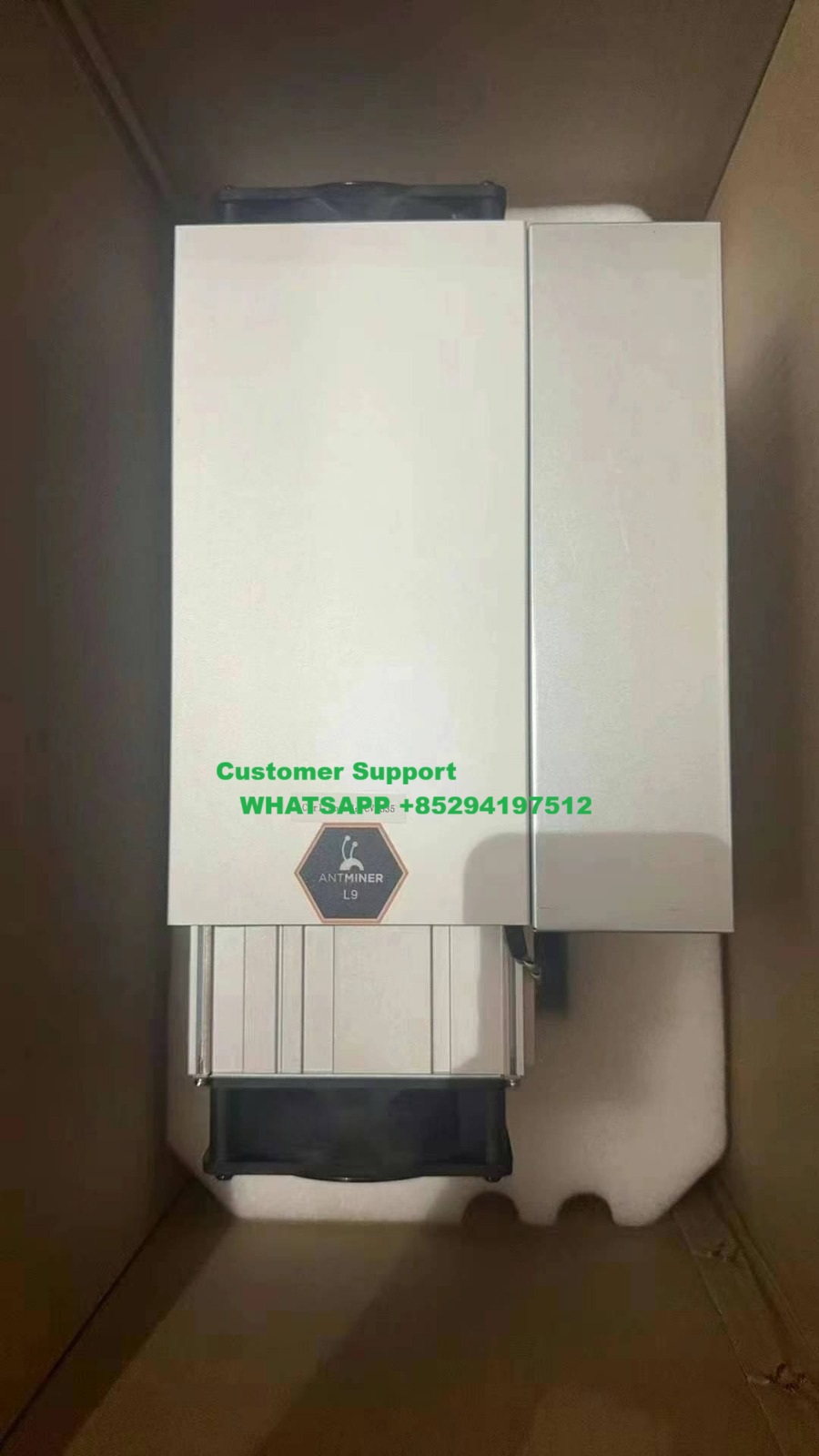 $ 1000 usdt Bitmain Antminer L9 Litecoin + Dogecoin Miner 16Gh/s 17Gh/s