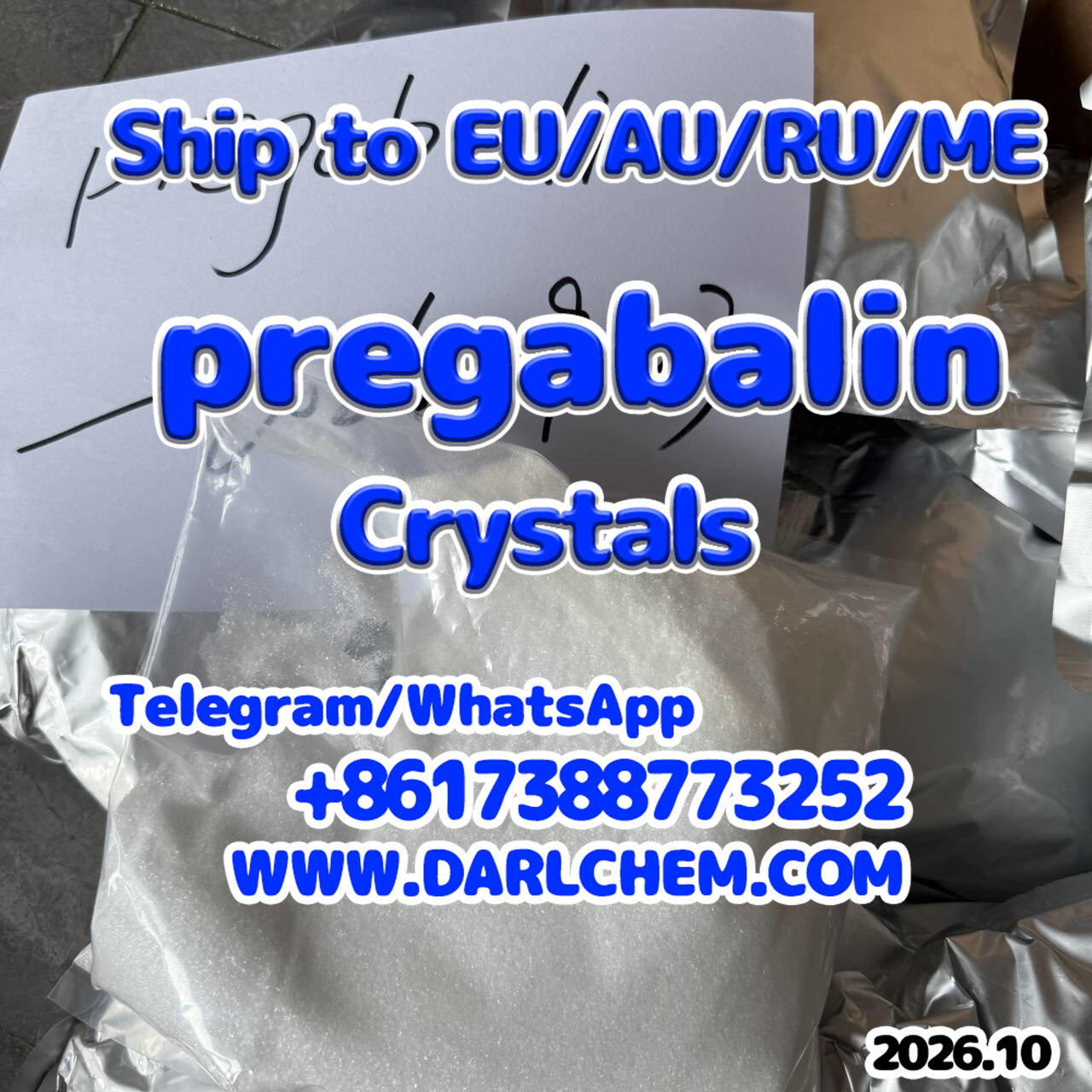 Hot Sell pregabalin crystals powder 148553-50-8 with