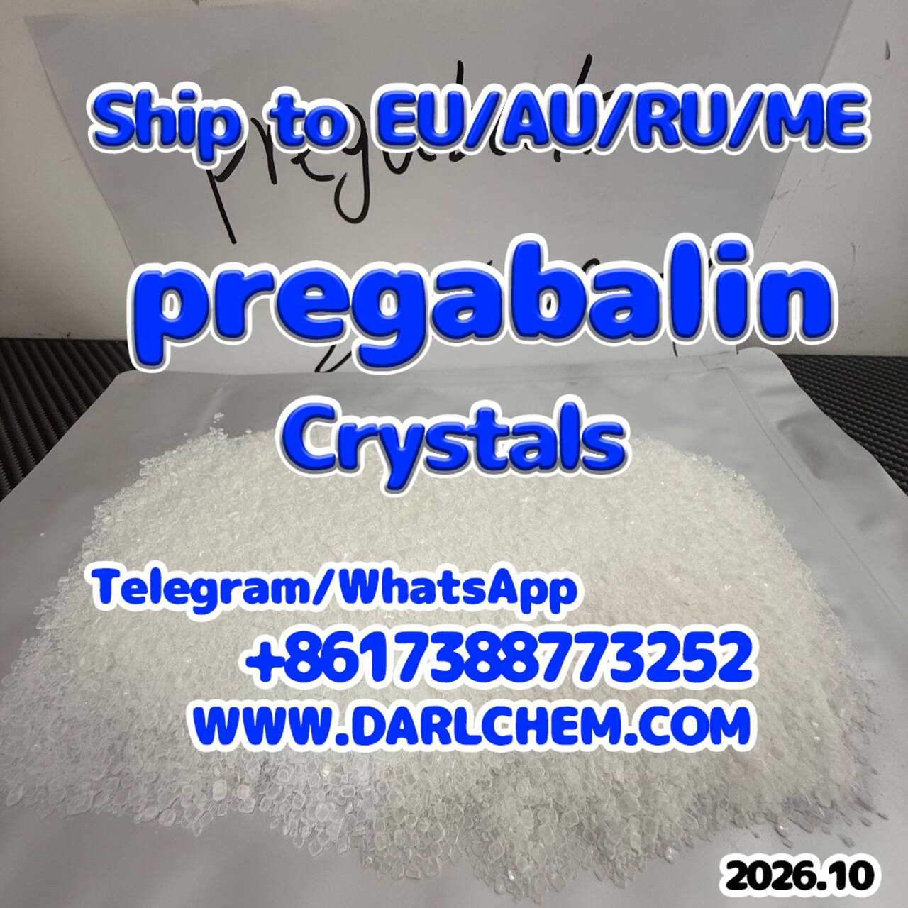 High Quality pregabalin crystals powder 148553-50-8 Supplier