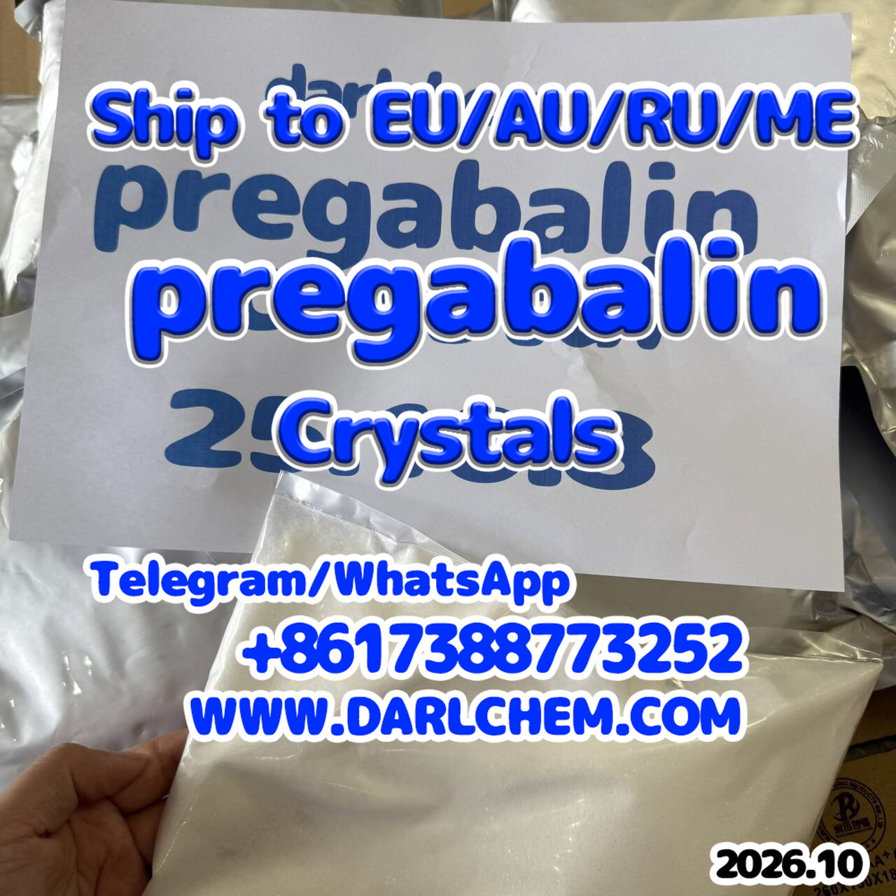 pregabalin crystals powder 148553-50-8 Bulk raw crystals Wholesale Sulphate