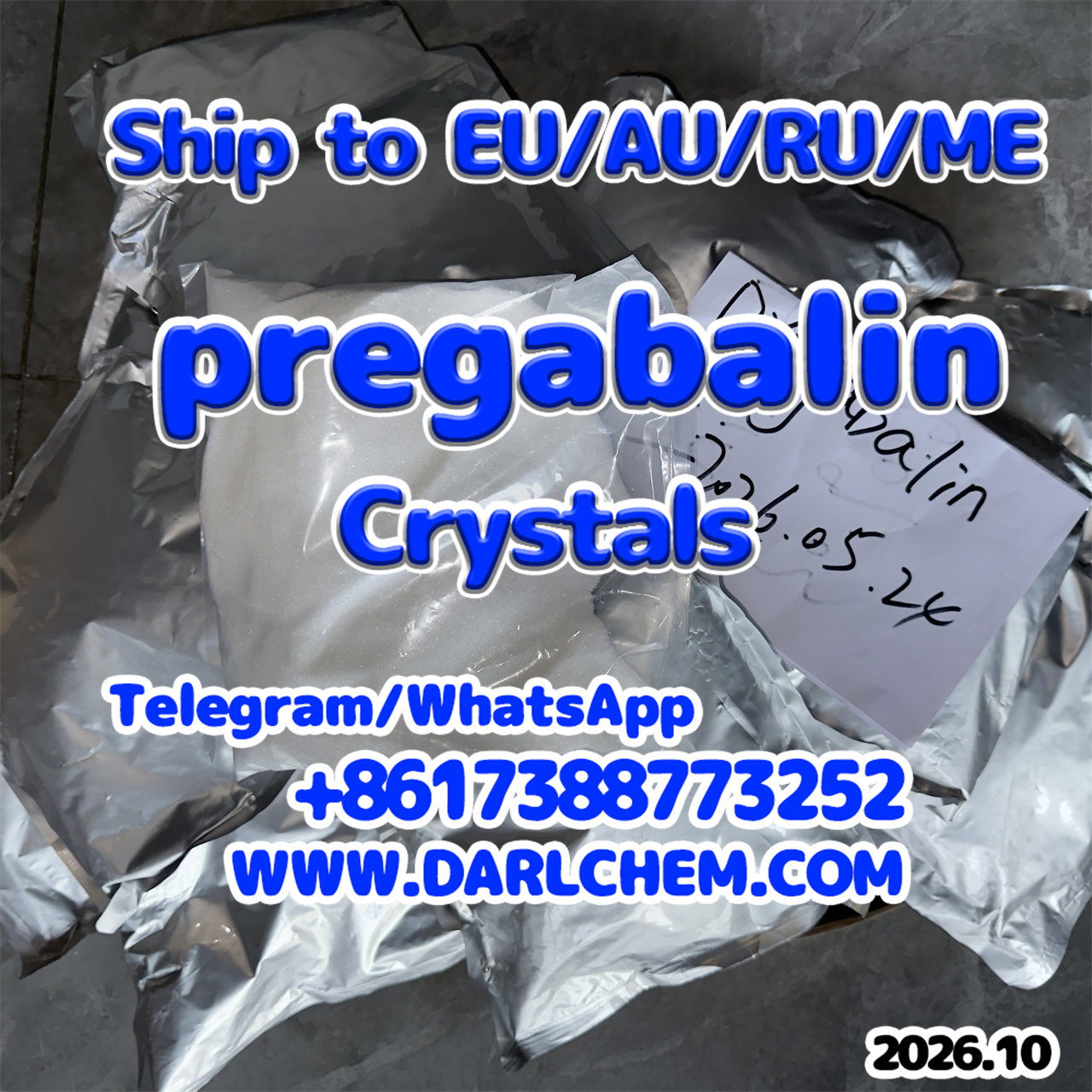 pregabalin crystals powder 148553-50-8 Salt Depot