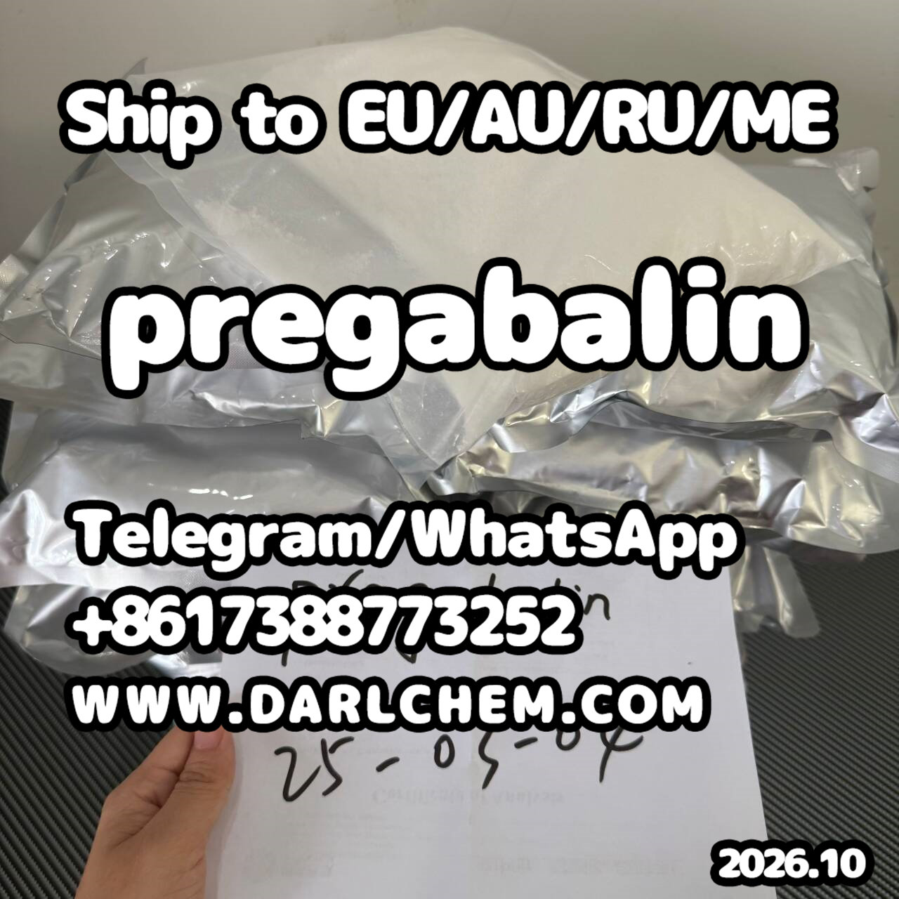 Factory Supply pregabalin crystals powder 148553-50-8 Pharma Grade