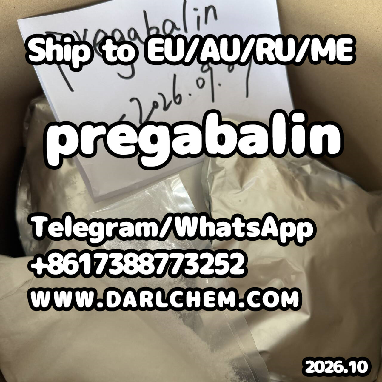 99% pregabalin crystals powder 148553-50-8 Salt