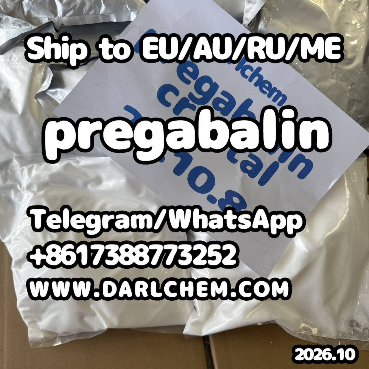 Factory Supply pregabalin crystals powder 148553-50-8 Pharma Grade