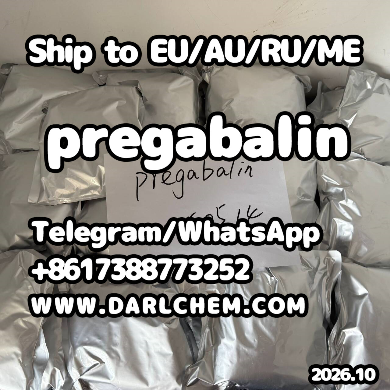 99% pregabalin crystals powder 148553-50-8 Salt